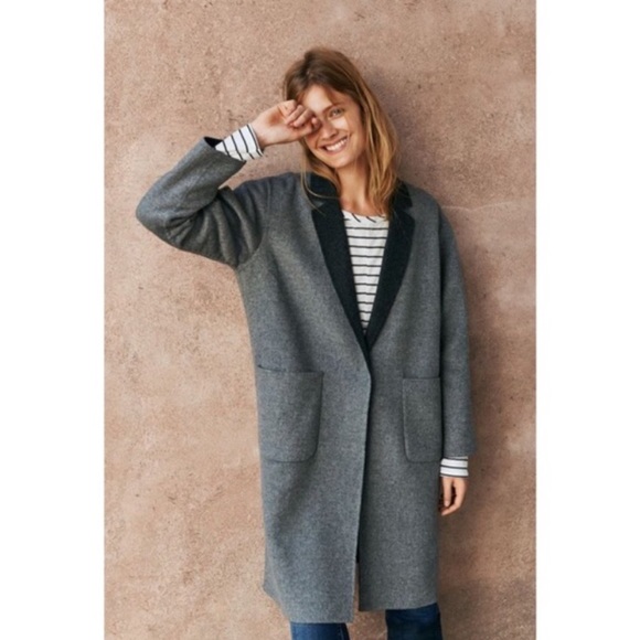 Madewell Jackets & Blazers - Madewell Monsieur Wool Grey Coat